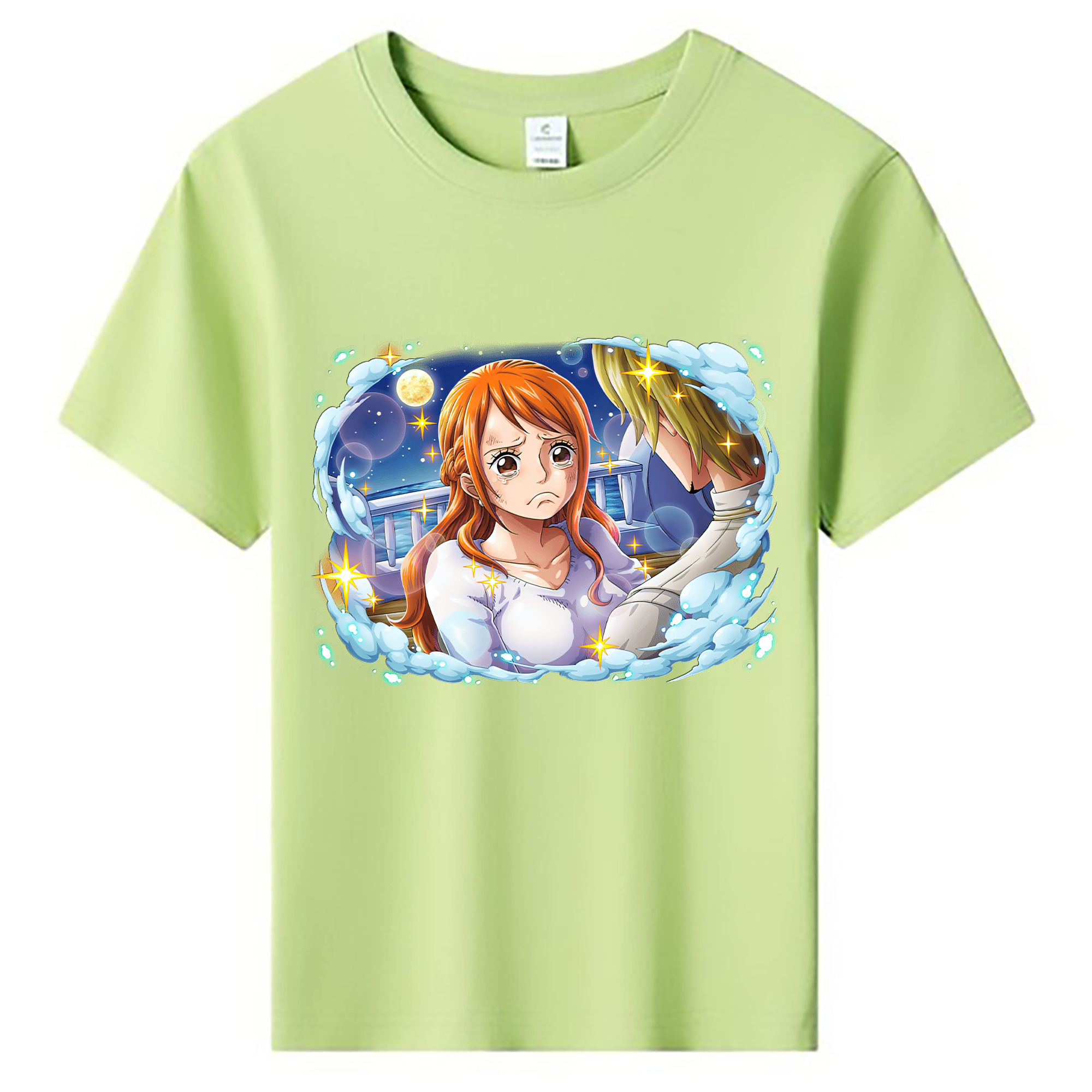 （画像用） ワンピース ナミ ONE PIECE Nami 綿100％キッズTシャツ（フロントプリント）
